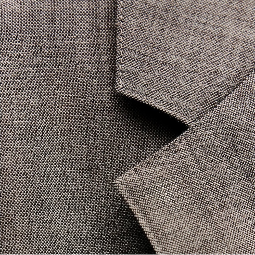 ZARA Brown Taupe 100% Wool Belted Blazer Jacket Coat  ZW Collection Gray XS NWT - Picture 10 of 16